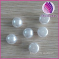 10mm white half drilled acrylic imitation button pearl